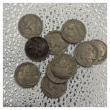 10 Buffalo Nickel