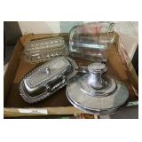 Box of Butter Dishes & Misc.