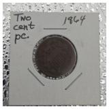 1864 Two Cent Piece