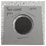 1864 Two Cent Piece