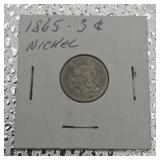 1865 Three Cent Piece