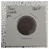 1864 Two Cent Piece