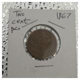1867 Two Cent Piece