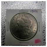 1901 Morgan Silver Dollar