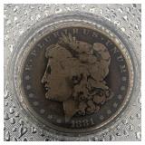 1881 O Morgan Silver Dollar