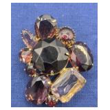 Vintage Amethyst Brooch