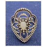 Ornate Filigree Moonstone Ring
