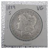 1884-S Morgan Silver Dollar