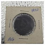 1820 Large Cent