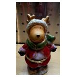 Ceramic Reindeer Trinket Box