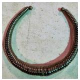Large Silver Tone Collar Necklace