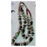 Glass Bead Murano Style Necklace
