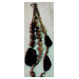 Stone & Bead Statement Necklace