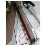 Vintage Towel Rack, Billy Club & Metal Plate Rack