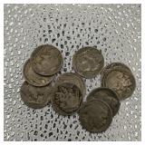 10 Buffalo Nickel