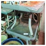 2 Glass & Metal Patio Tables