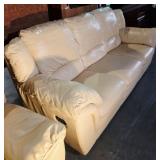 Leather Double Reclining Sofa
