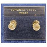 Round Solitaire Earrings