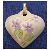 Porcelain Heart Pendant