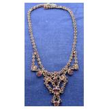 Amethyst Crystal Vintage Elegant Necklace