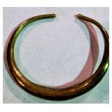 Large Gold Tone Collar Necklace