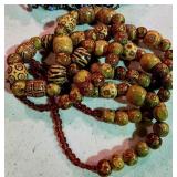 Vintage Wooden Tribal Statement Necklace