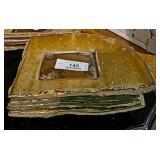 4 Piece Decorative Art Ceramic Trays