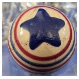 Patriotic 'Old Glory' China Marble