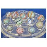 Latticinio Swirl Marbles