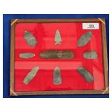 Collection of 9  Native American Artifacts