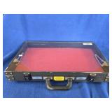 Vintage Tempered Glass Display Briefcase