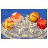 4 Beautiful Swirl Marbles