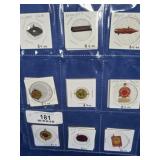 18 Vintage Tobacco Tag / Cigar Tag Pins