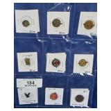 18 Antique Tobacco Tags