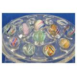 10 Vintage / Antique Swirl Marbles