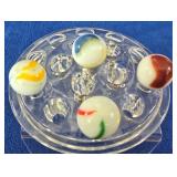4 Vintage Shooter Marbles