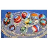 11 Collectible Swirl Marbles