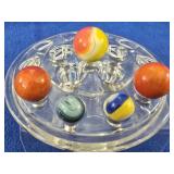 5 Vintage Glass Marbles