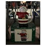 Santa Claus Cat Cookie Jar