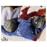 Pair of Jasper Spheres