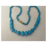 Turquoise Vintage Beaded Necklace