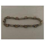 Sterling Silver Opal Bracelet