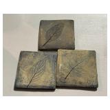 Embossed Leaf Pattern Tiles