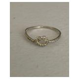 Diamond Accent Infinity Sterling Silver Ring