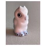 Blue & White Owl Figurine