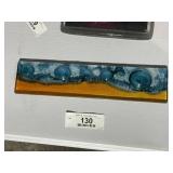 Art Glass Coastal Ocean Scene