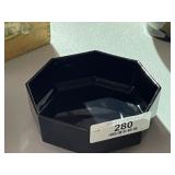 Black Glass Serving Dish