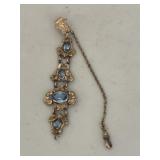 Estate Antique Victorian Blue Topaz Watch Fob