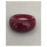Retro Bakelite Vintage Dome Ring