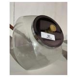 Glass Drug Store Candy Jar & Lid